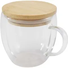 Bild på Lenora 250 ml glasmugg med bambulock