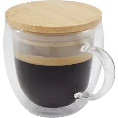 Bild på Lenora 250 ml glasmugg med bambulock