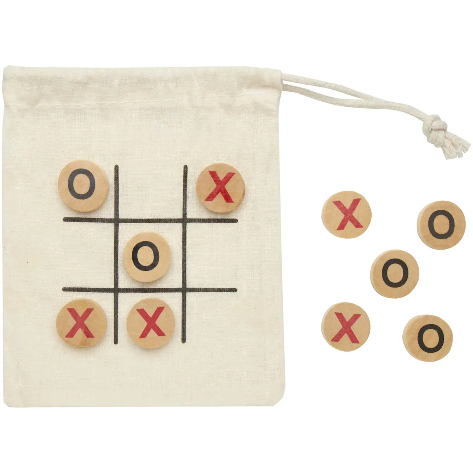 Bild på Whorl tic-tac-toe-spel av trä