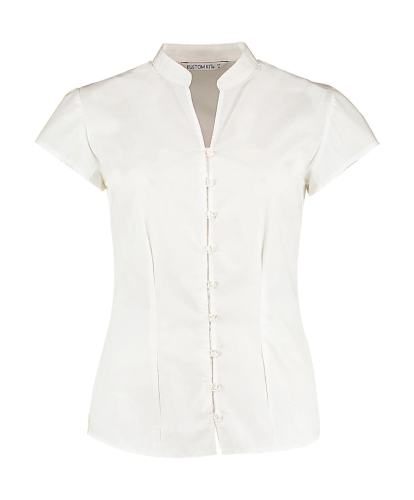 Bild på Women's Tailored Fit Mandarin Collar Blouse SSL