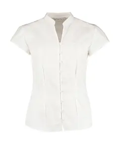 Bild på Women's Tailored Fit Mandarin Collar Blouse SSL