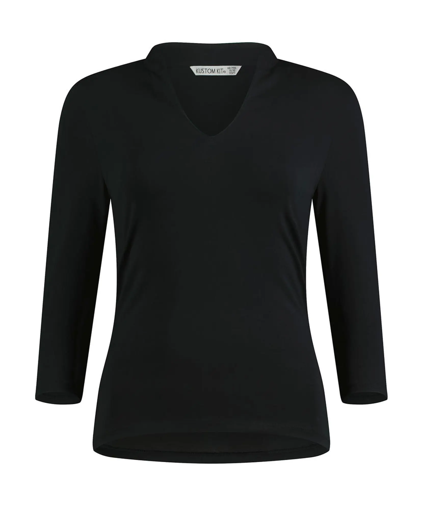 Bild på Regular Fit Mandarin Collar Top 3/4 Sleeve
