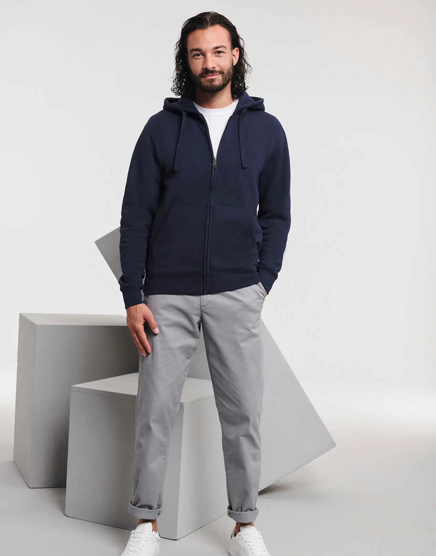 Bild på Men's Authentic Zipped Hood
