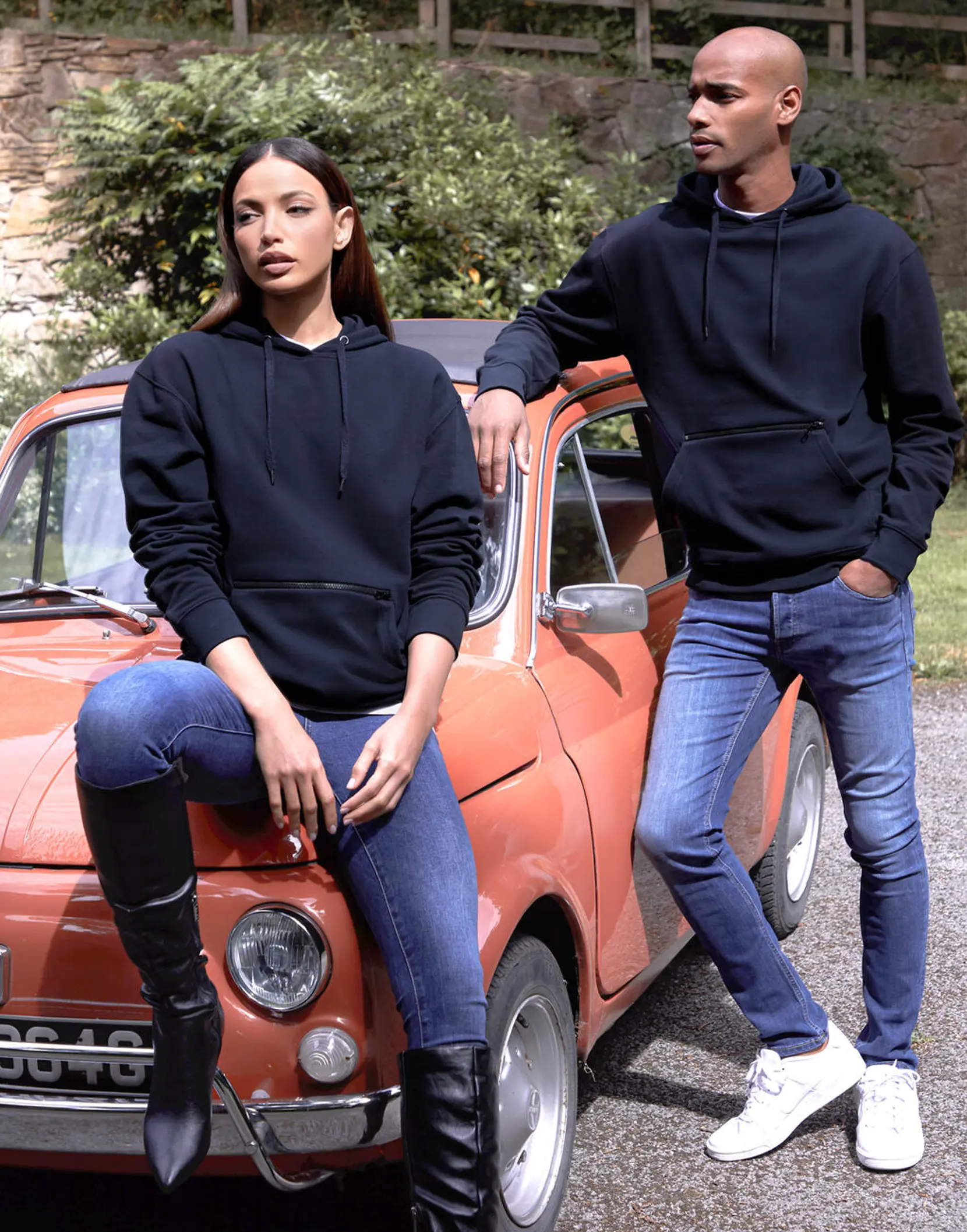 Bild på Pique Hoodie with Zipped Pocket