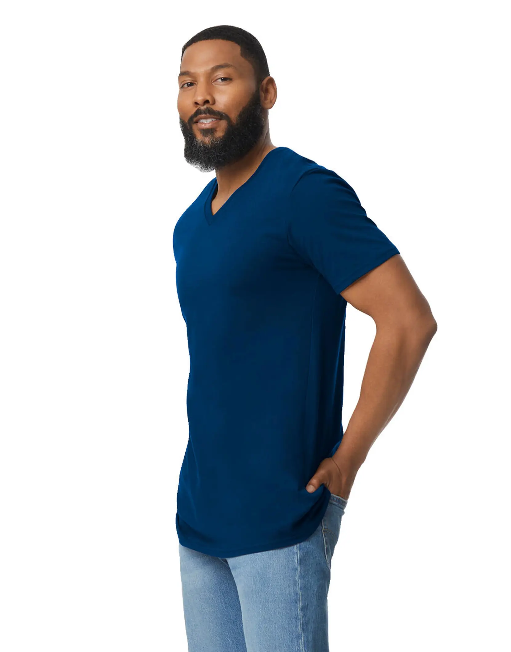 Bild på Softstyle Adult V-Neck T-Shirt