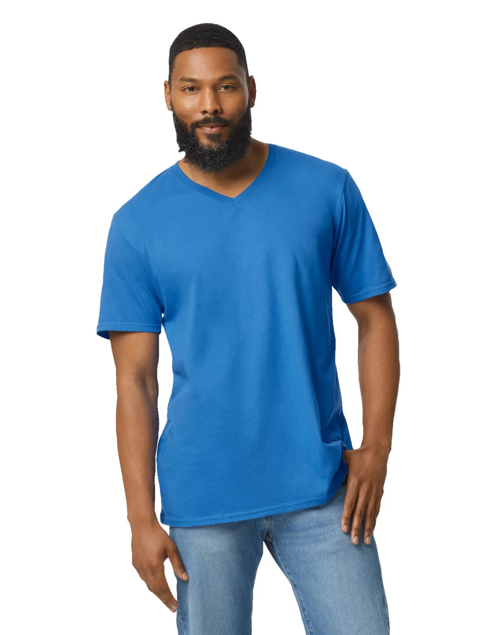 Bild på Softstyle Adult V-Neck T-Shirt