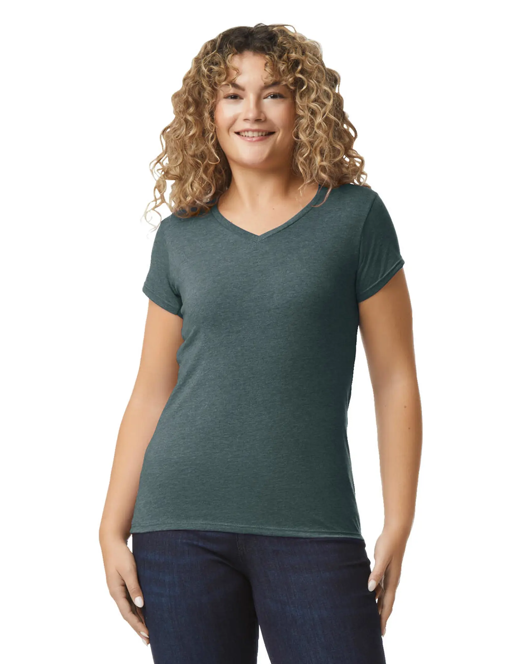 Bild på Ladies Softstyle® V-Neck T-Shirt