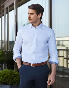 Bild på Tailored Contrast Herringbone Shirt LS