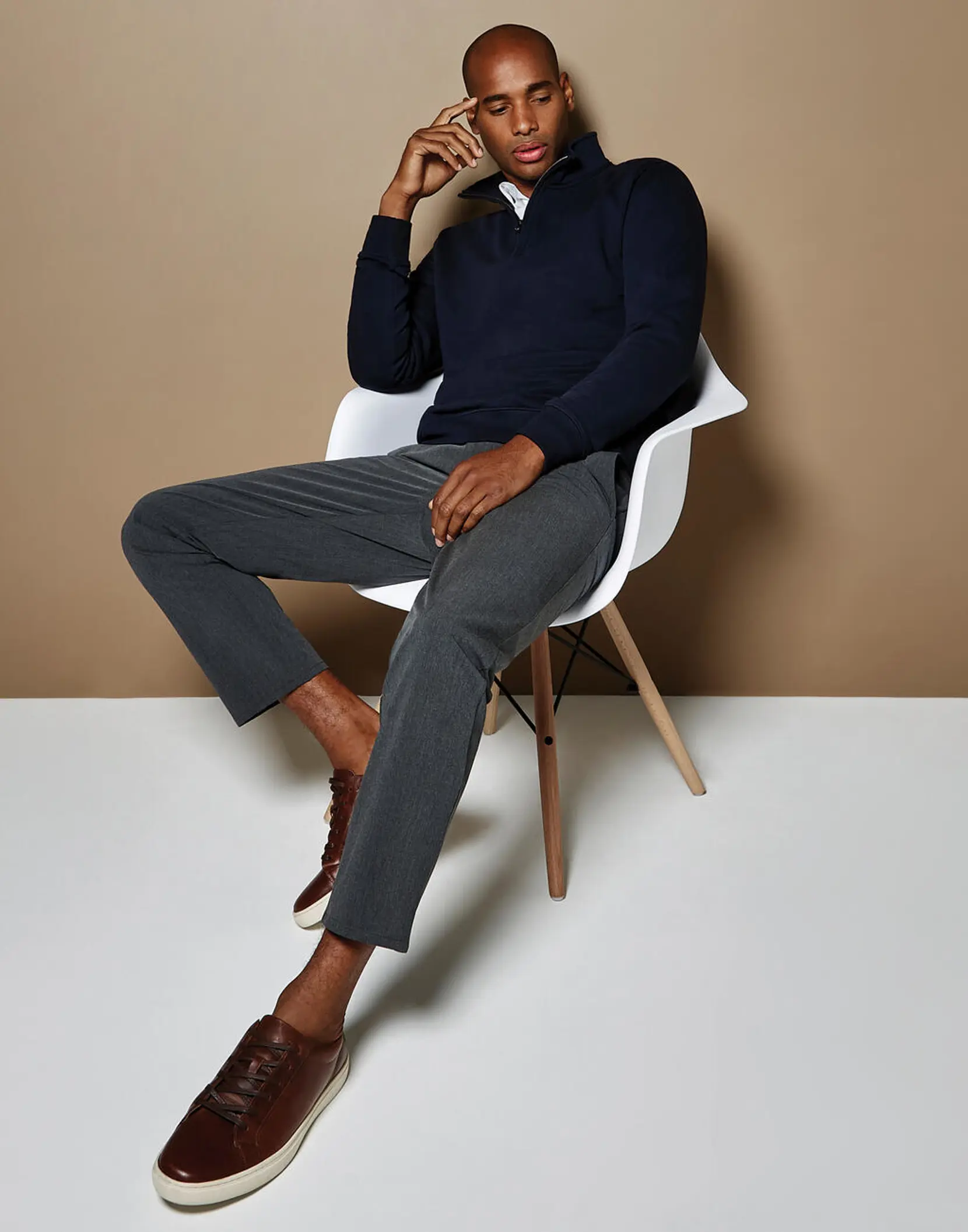 Bild på Regular Fit 1/4 Zip Sweatshirt