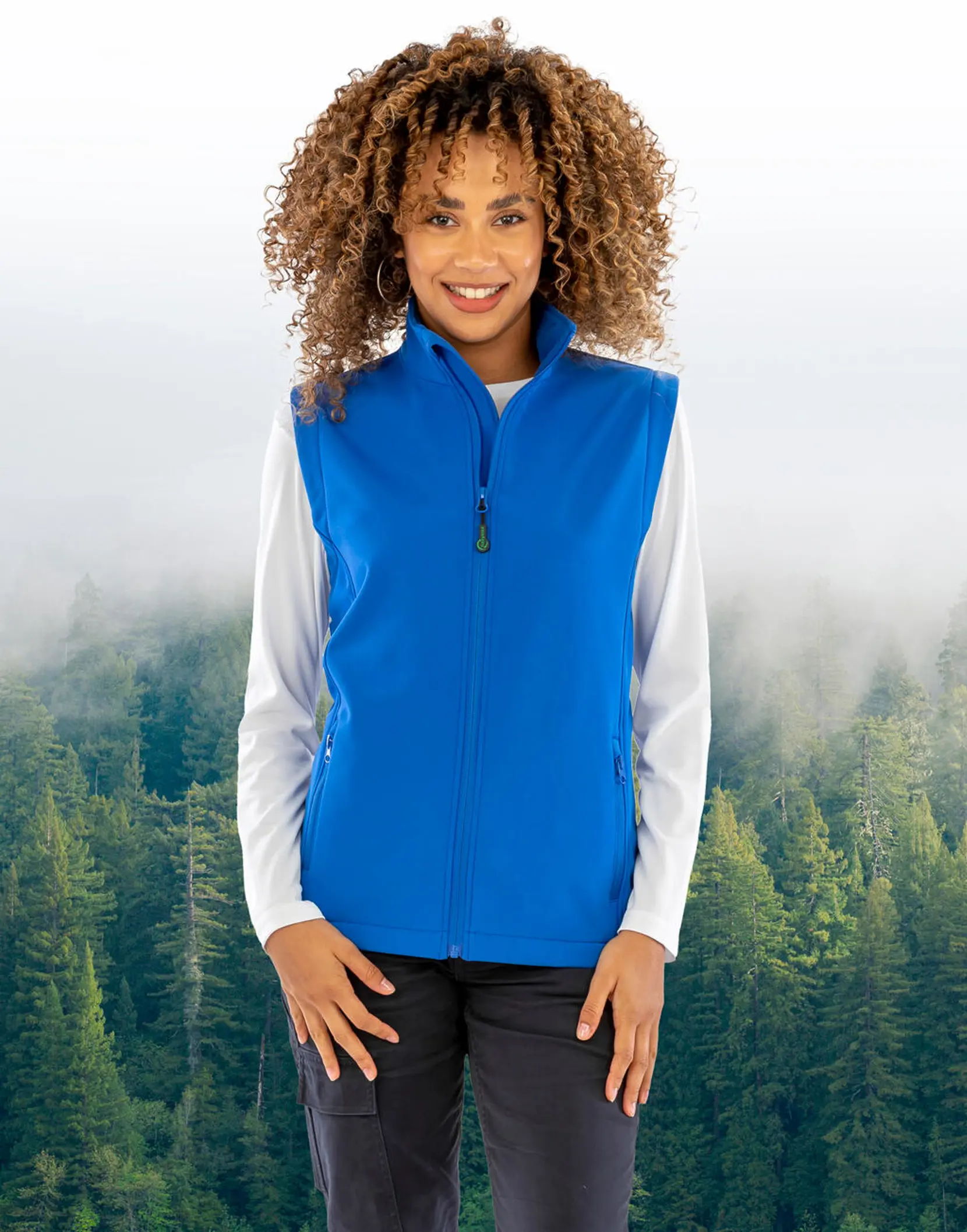 Bild på Women's Recycled 2-Layer Printable Softshell B/W