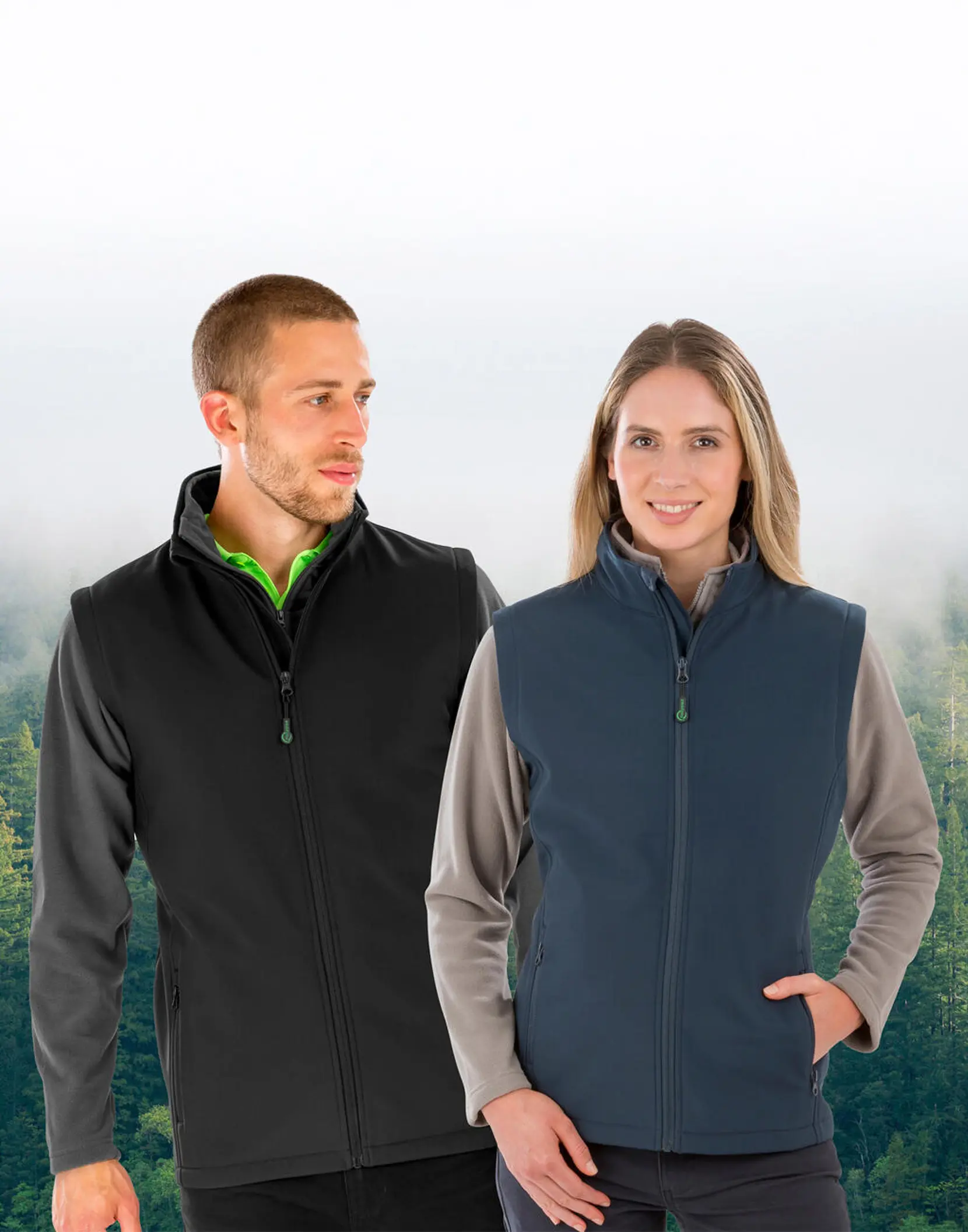 Bild på Men's Recycled 2-Layer Printable Softshell B/W