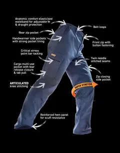 Bild på Work Guard Stretch Trousers Reg