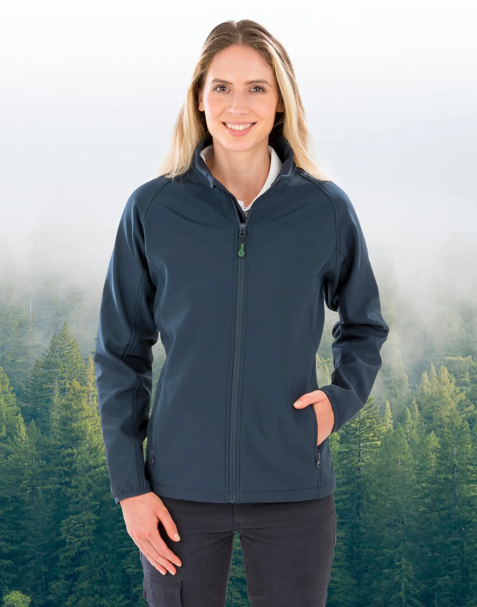 Bild på Women's Recycled 2-Layer Printable Softshell Jkt