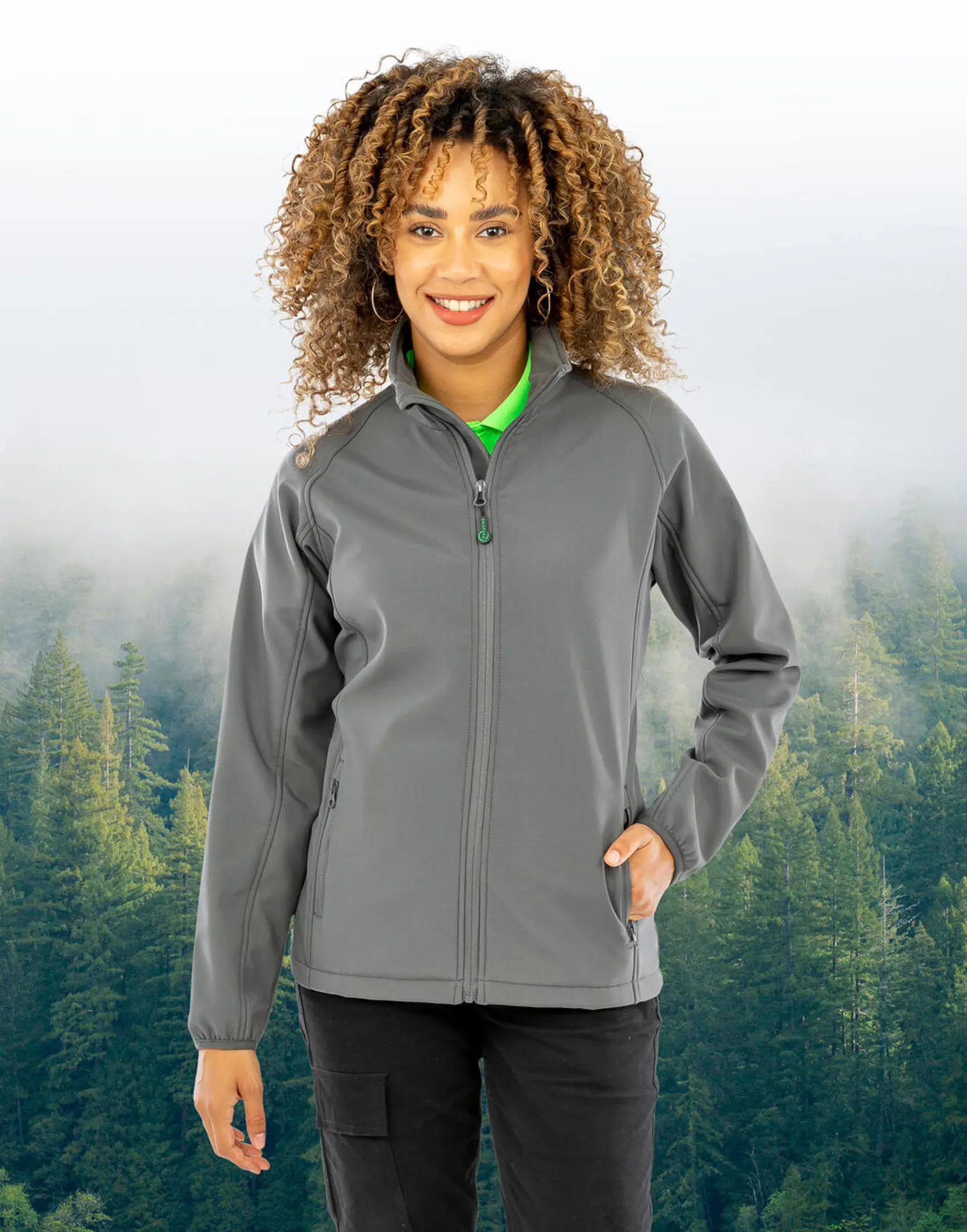 Bild på Women's Recycled 2-Layer Printable Softshell Jkt