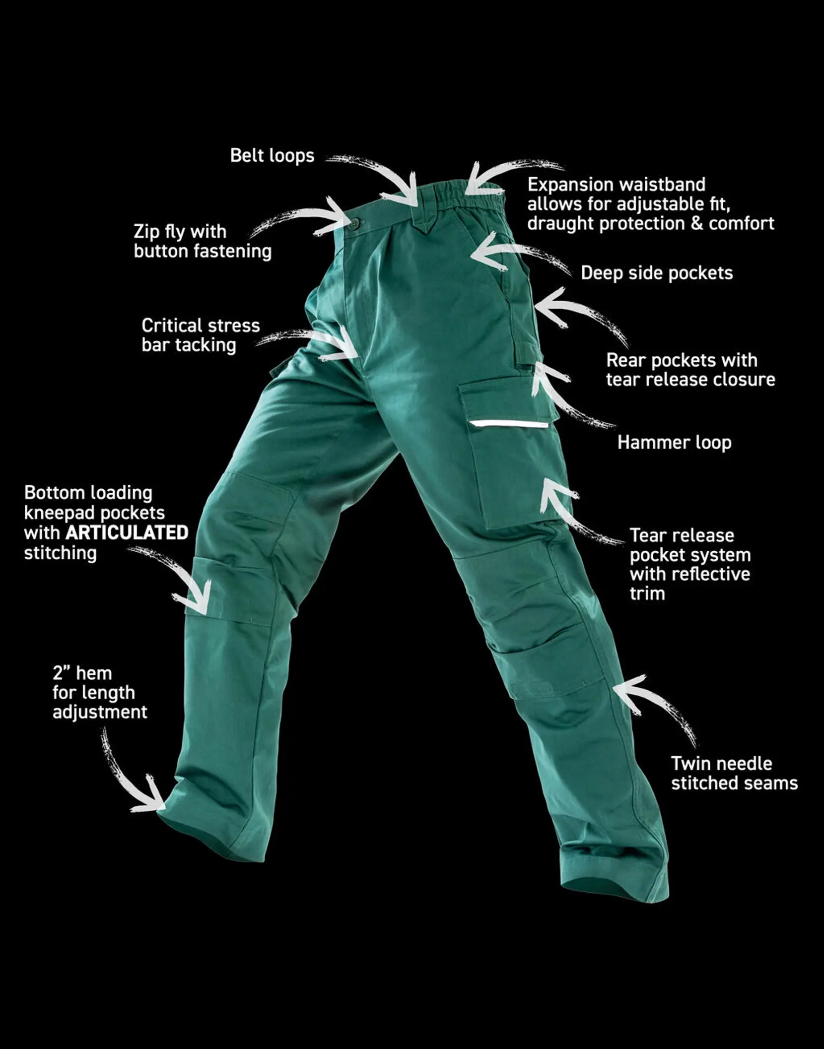 Bild på Work-Guard Action Trousers Long