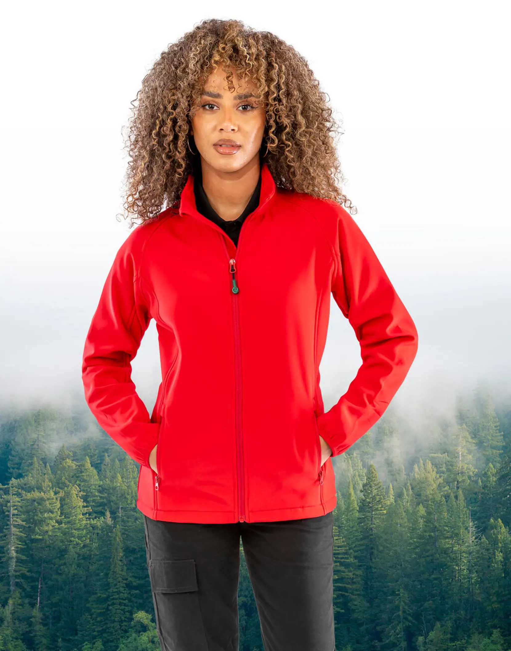 Bild på Women's Recycled 2-Layer Printable Softshell Jkt