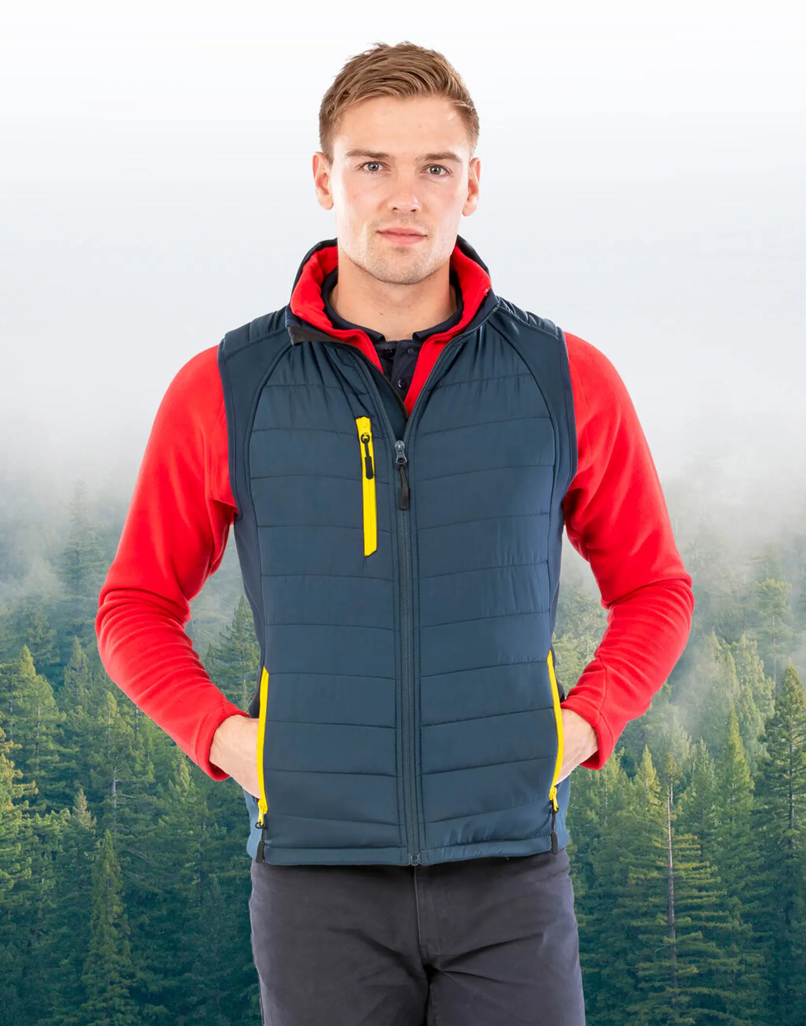 Bild på Black Compass Padded Softshell Gilet