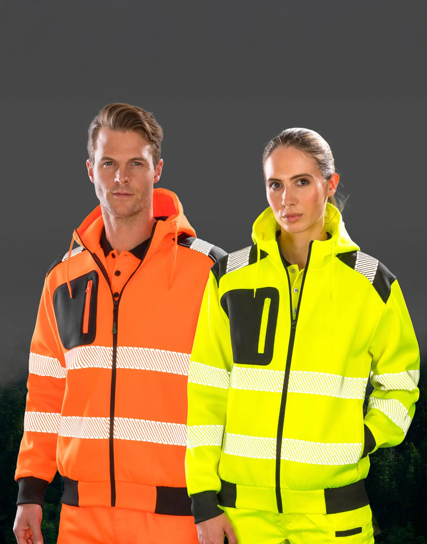 Bild på Recycled Robust Zipped Safety Hoody