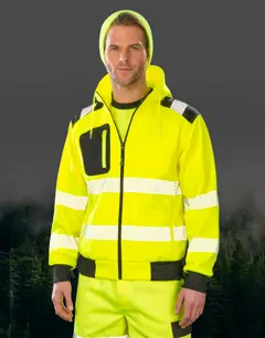 Bild på Recycled Robust Zipped Safety Hoody