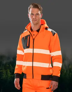 Bild på Recycled Robust Zipped Safety Hoody