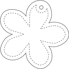 Bild på RFX™ H-13 blomma reflekterande PVC-hängare