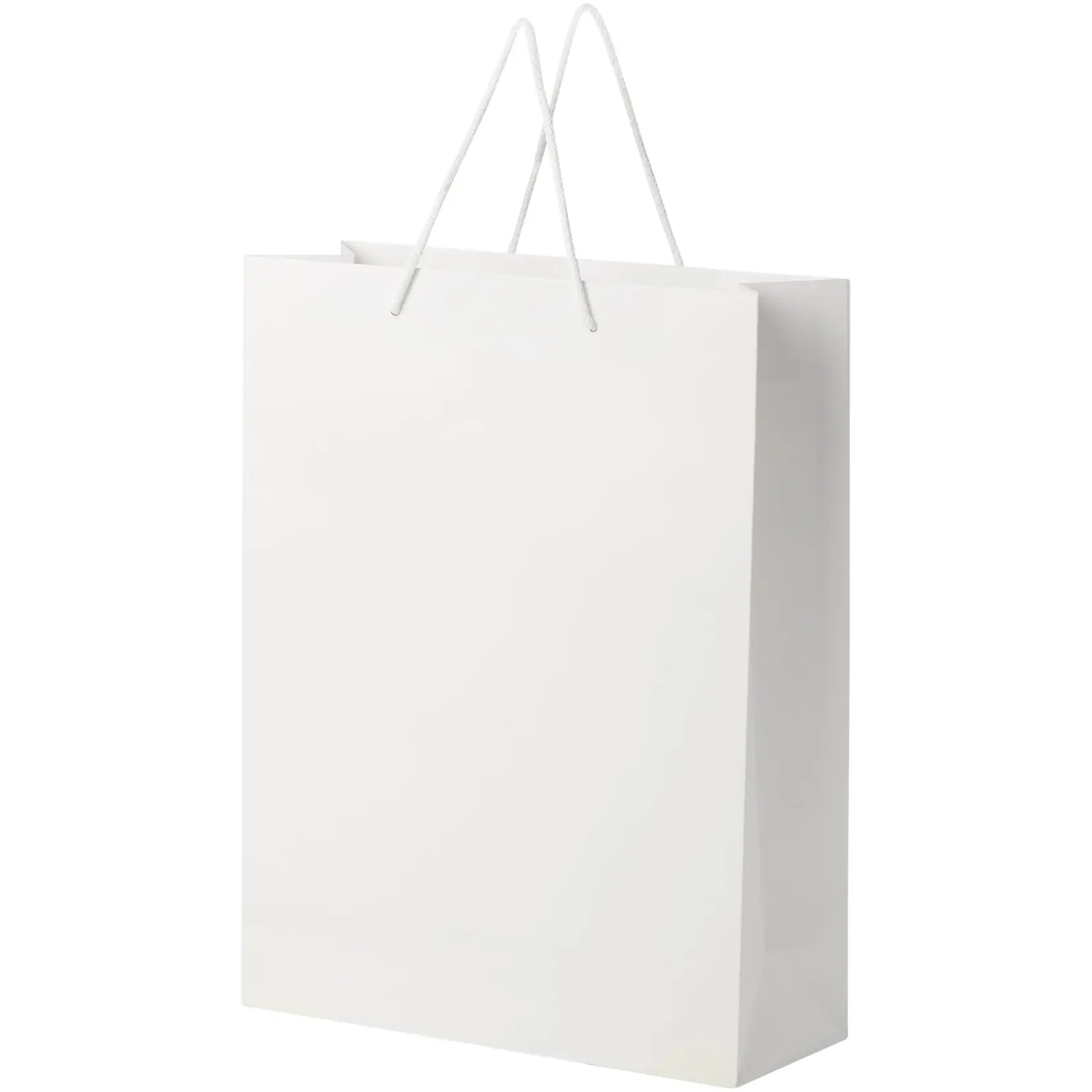 Bild på Handgjord 170 g/m2 påse i integra-papper med plasthandtag – XL