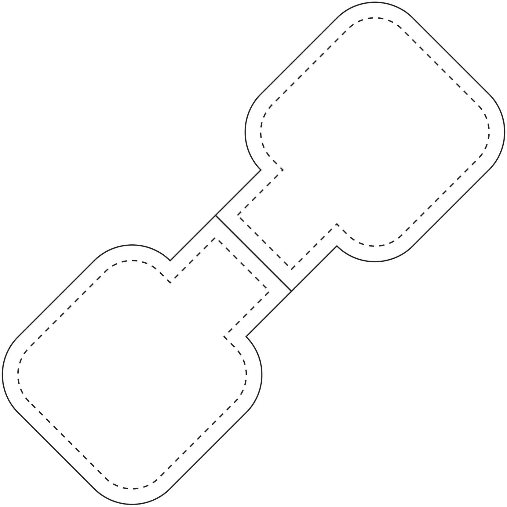 Bild på RFX™ M-10 fyrkantig reflekterande TPU-magnet