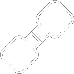 Bild på RFX™ M-10 fyrkantig reflekterande TPU-magnet