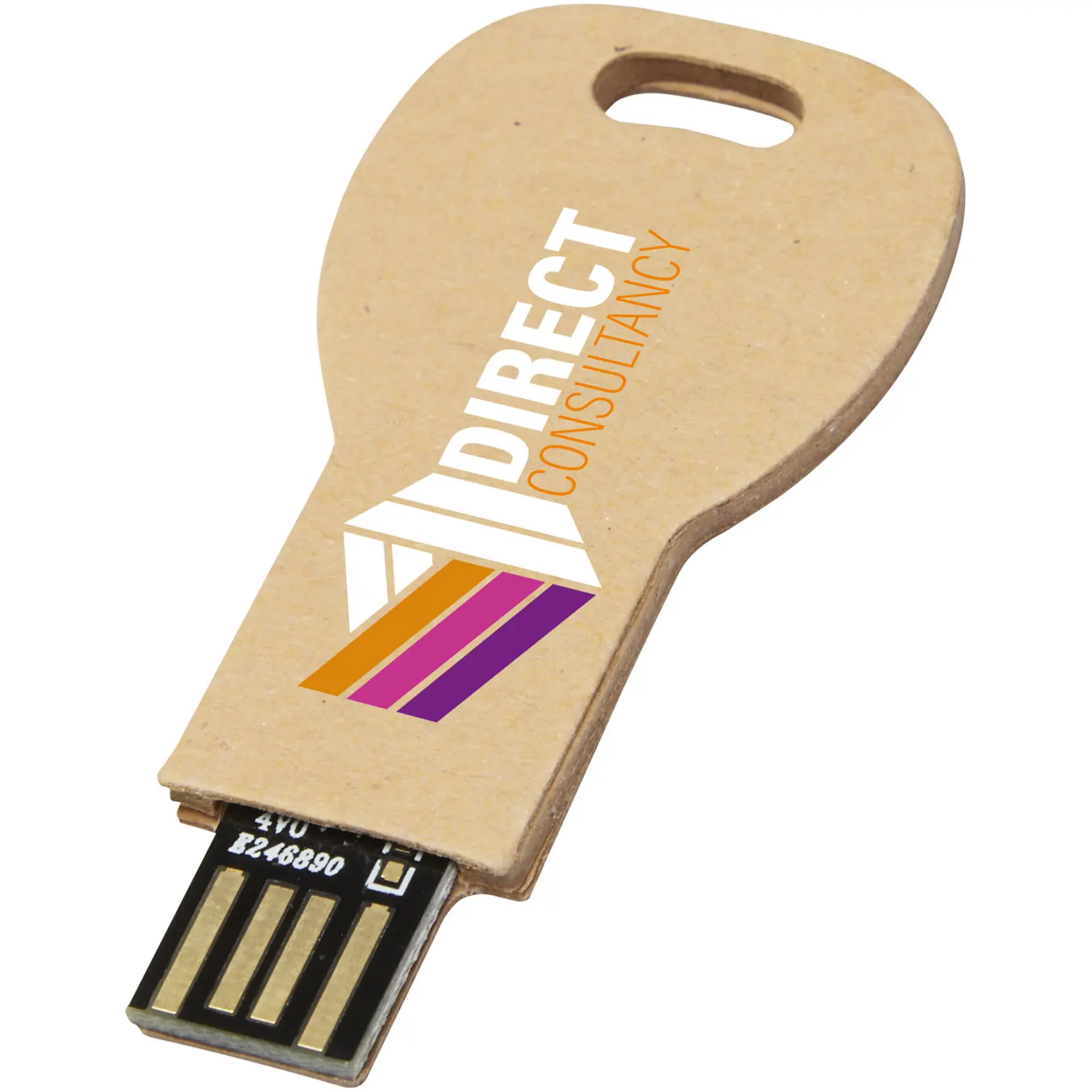 Bild på Nyckelformat USB-minne 2.0 i återvunnet papper