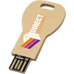 Bild på Nyckelformat USB-minne 2.0 i återvunnet papper