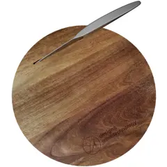 Bild på SCX.design K03 set med skärbräda i trä och kniv