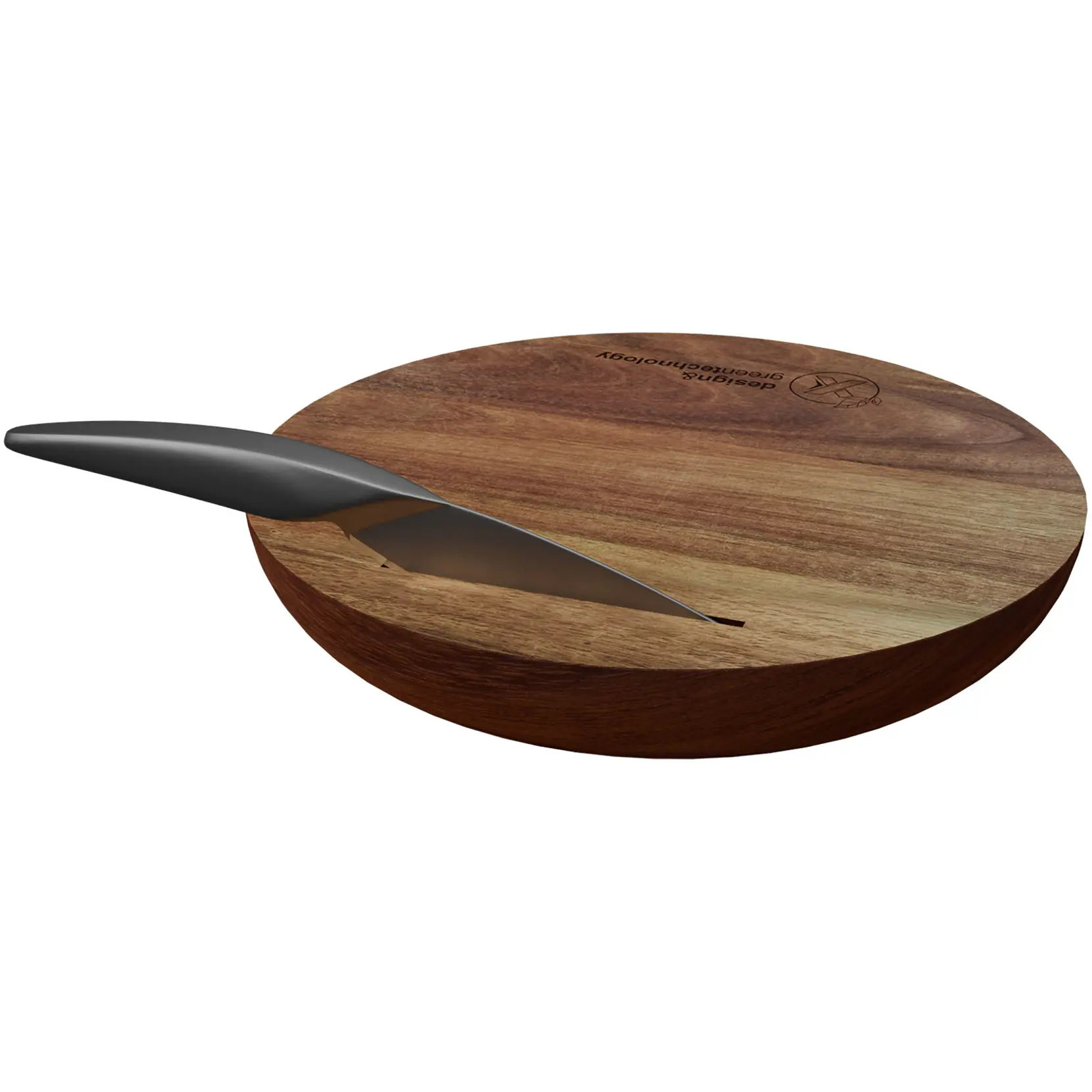 Bild på SCX.design K03 set med skärbräda i trä och kniv