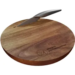 Bild på SCX.design K03 set med skärbräda i trä och kniv