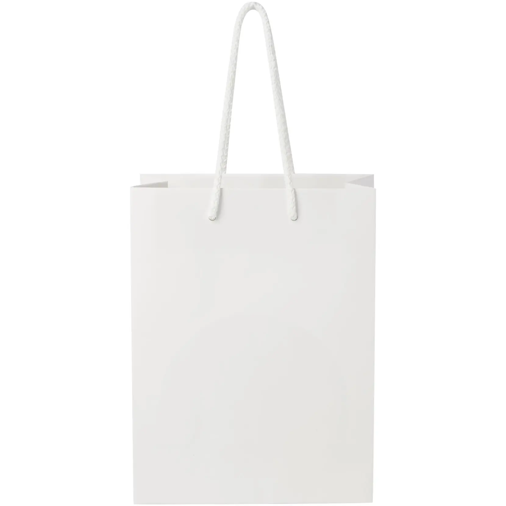 Bild på Handgjord 170 g/m2 påse i integra-papper med plasthandtag – medium