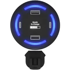 Bild på SCX.design H11 adapter med upplyst logotyp