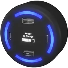 Bild på SCX.design H11 adapter med upplyst logotyp