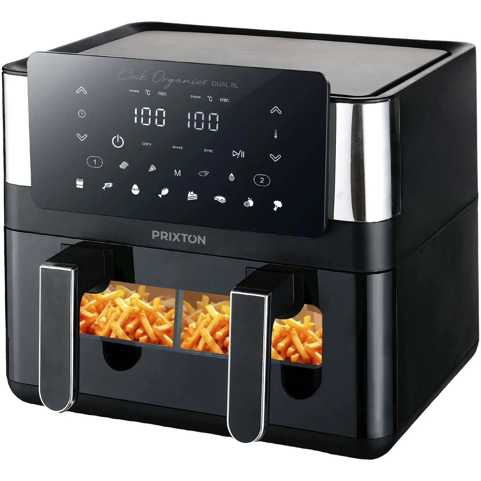 Bild på Prixton Cook Organics dubbel airfryer på 8 liter