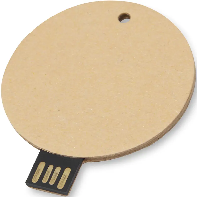 Bild på Runt USB-minne 2.0 i återvunnet papper