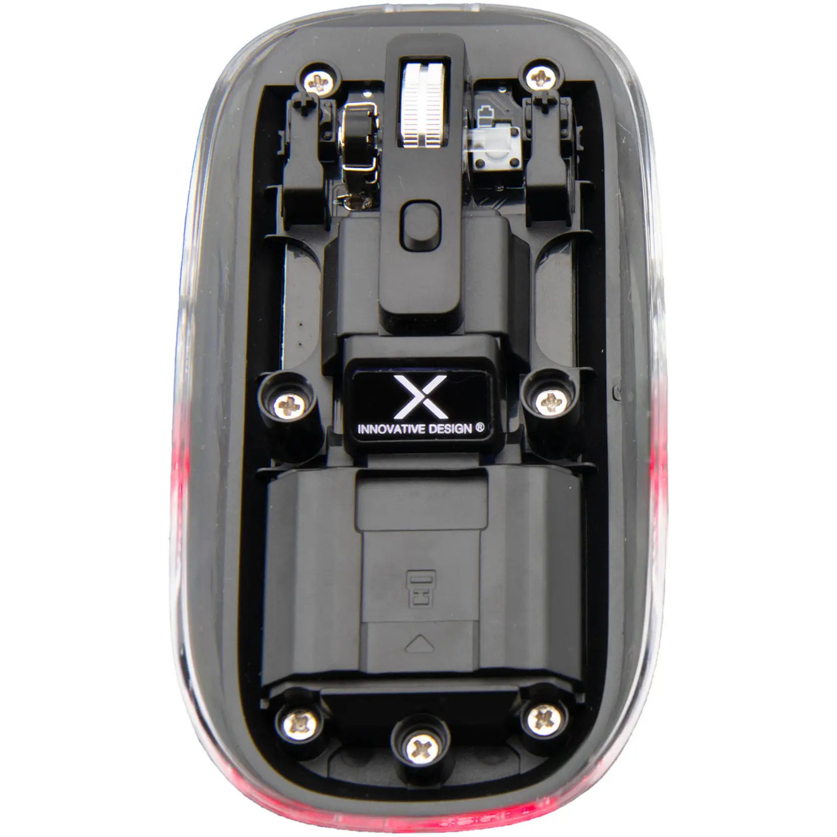 Bild på SCX.design O24 genomskinlig och trådlös Bluetooth®-mus på 2,4 GHz