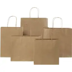 Bild på Kraftpapperspåse 120 g/m2 med tvinnade handtag – XXL