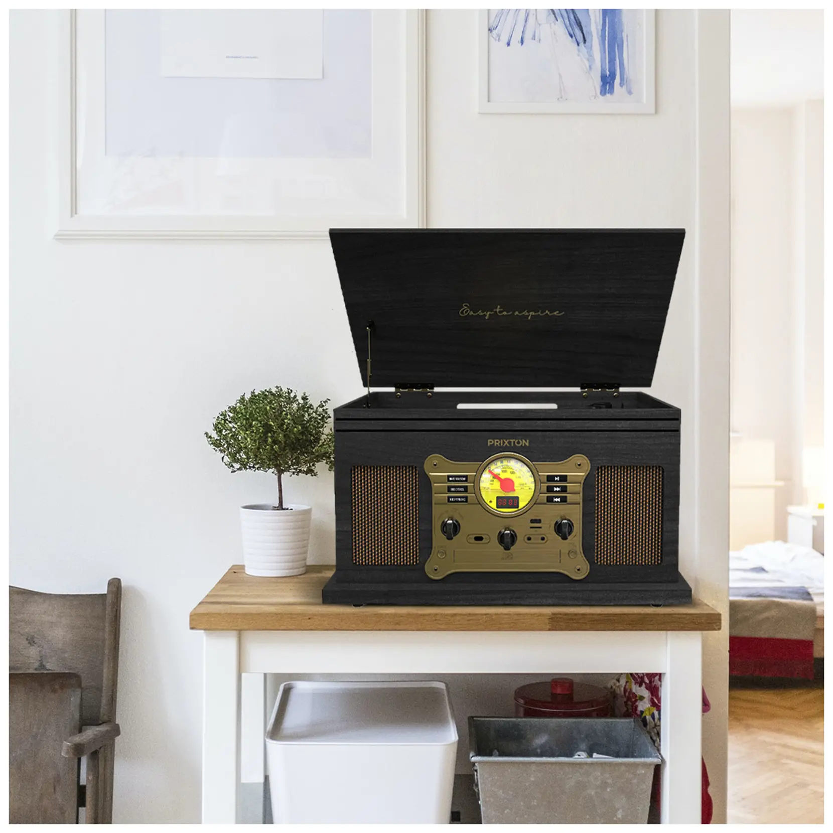 Bild på Prixton Century vinylspelare och musikspelare