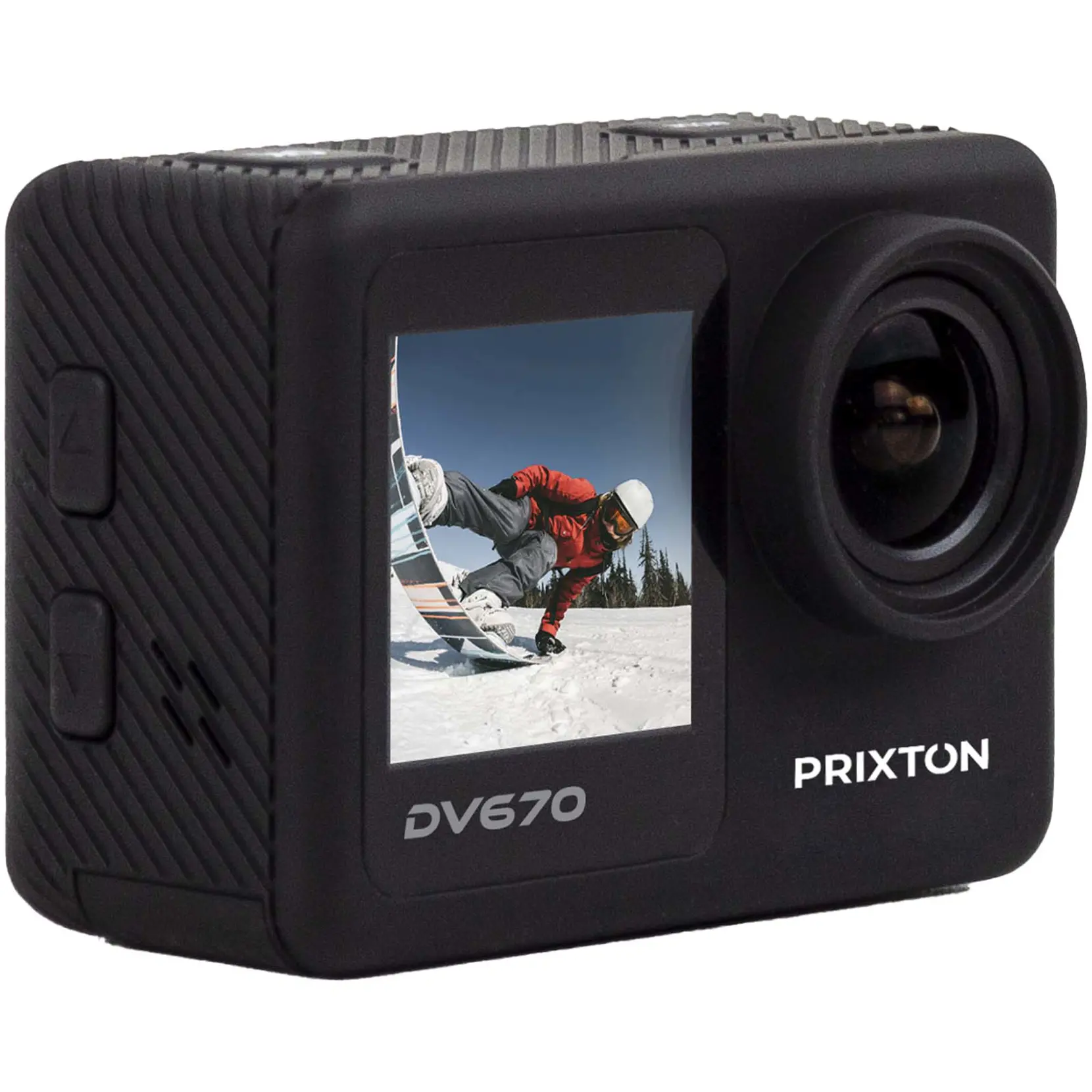 Bild på Prixton DV670 4K actionkamera med dubbel skärm