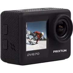 Bild på Prixton DV670 4K actionkamera med dubbel skärm