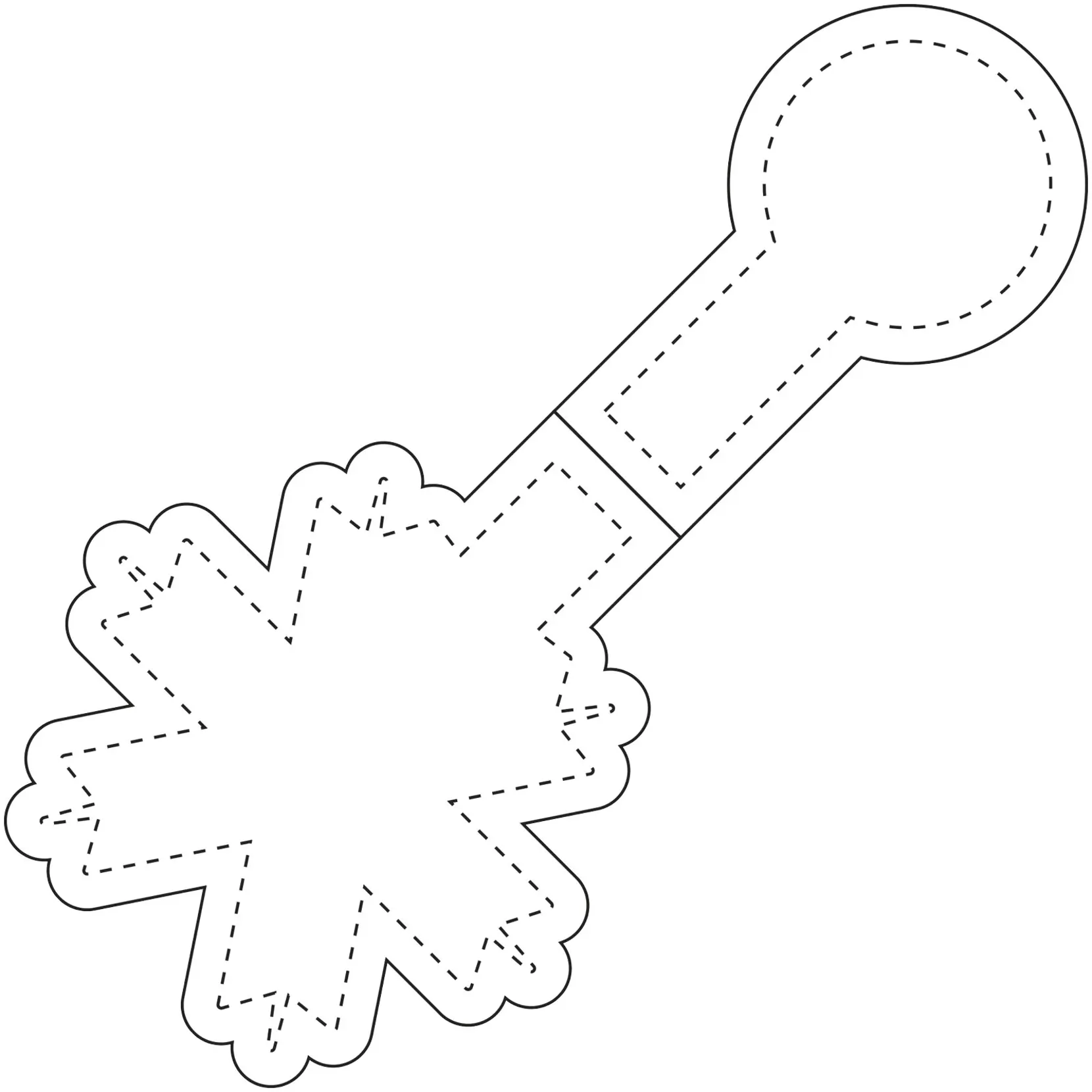 Bild på RFX™ M-10 snöflinga reflekterande TPU-magnet 