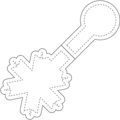 Bild på RFX™ M-10 snöflinga reflekterande TPU-magnet 