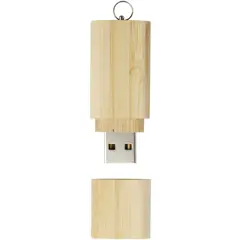 Bild på USB-minne 3.0 i bambu med nyckelring