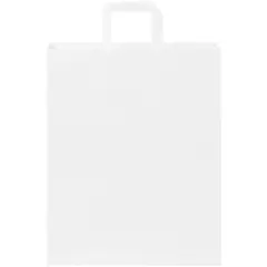 Bild på Kraftpapperspåse 80-90 g/m2 med platta handtag – large