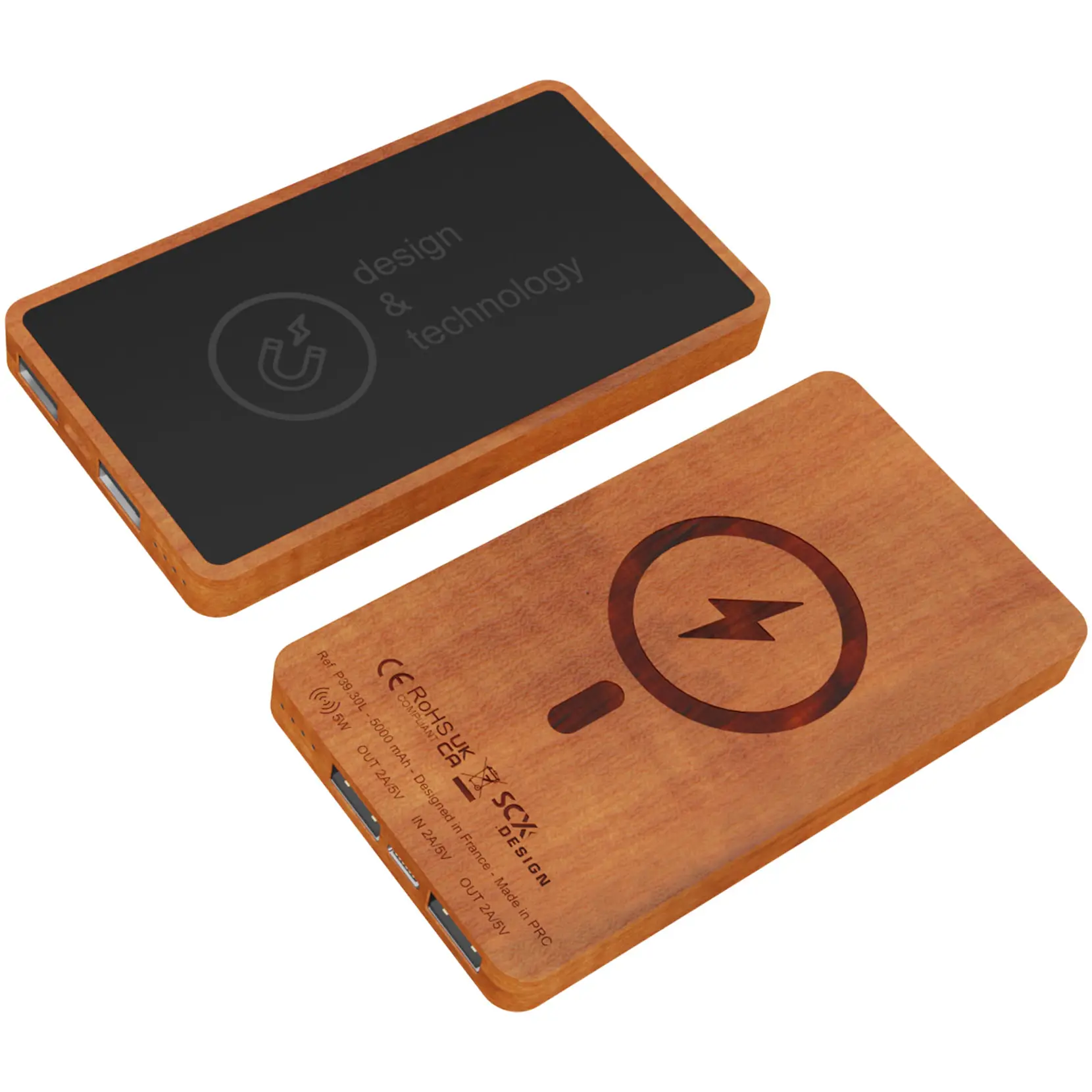 Bild på SCX.design P39 magnetisk trådlös powerbank 5 000 mAh, 5 W