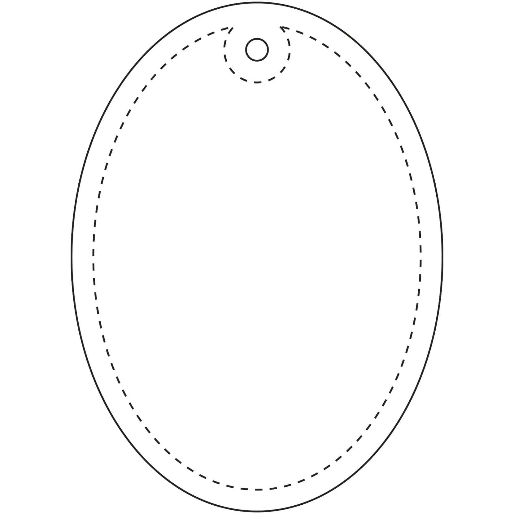 Bild på RFX™ H-12 oval reflekterande TPU-hängare