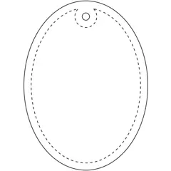 Bild på RFX™ H-12 oval reflekterande TPU-hängare